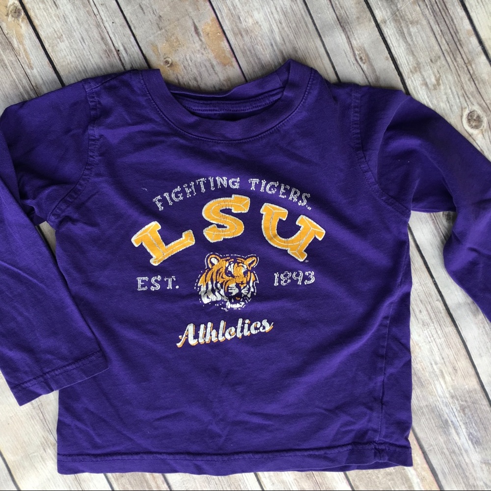 LSU tigers log sleeve tee